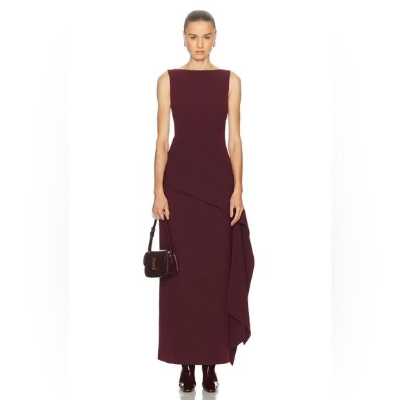 SRG Eloise Dress XS NWT Oxblood Sofia Richie Grainge - Picture 15 of 16